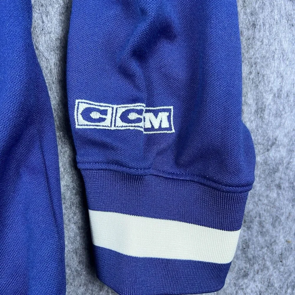Vtg CCM Tampa Bay Lightning Men's Jacket Zip Up Stanley Cup 2004 Blue Size XL
